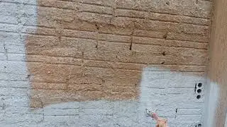 Pintura em muro chapisco