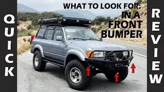 What to look for in a front bumper - AOE Front Bumper Review