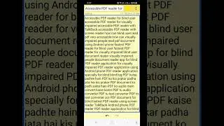 which is the best PDF reader enhance PDF reading experience for blind fastest AI pdf reader app's