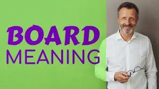 Board | Meaning of board