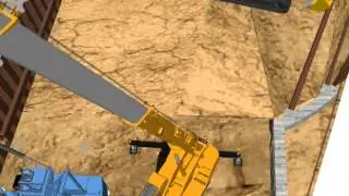 SketchUp 4D review of construction works on protection of the foundation pit