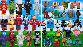 What Superheros can Beat the most Minecraft Bosses ?