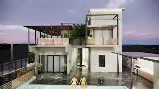 Azeeznagar farmhouse night walkthrough animation