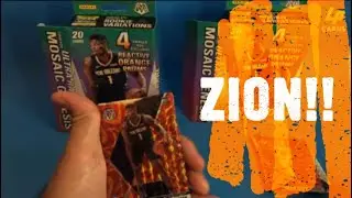 Orange Reactive Zion Williamson??? Silver Ja! 2019 Mosaic Basketball hanger boxes! Big hits!