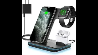 WAITIEE Wireless Charger 3 in 1, 15W Fast Charging Station