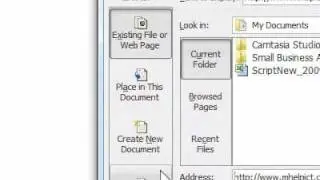 How to change a hyperlink in a document