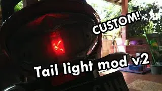 DIY CUSTOM TAIL LIGHT WITH RUNNING BLINKER LIGHT! Custom Tail Light v2