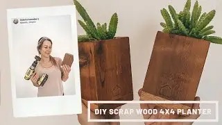 DIY Scrap Wood 4X4 Planter | HOW WE MADE IT!