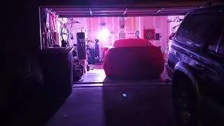 landscape lighting test for Halloween 2024