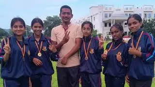 NCC camp NKH Students achieve the first medal boys and girls team 2025k