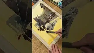 Intensives Licht am Stachus Aquarell #aquarell #watercolor