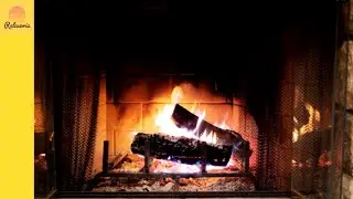 Crackling Fireplace and Relaxing Piano Music | 2 Hours