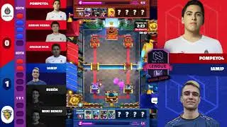 IAmJP VS POMPEYO4  (TEAM QUESO VS CHIVAS ESPORTS) NO TILT LEAGUE (JORNADA 1) | CLASH ROYALE 🏆​👑​