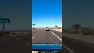 Speeding motorcycle in the left lane.  keep in mind that I'm going 73mph