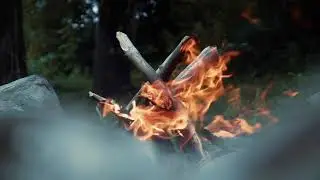 nature sounds therapy campfire, Lakeside Campfire with Relaxing Nature Night Sounds (HD)