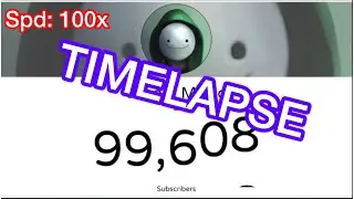 Dream Music Hitting 100,000 Subscribers! (Timelapse)