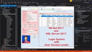 VB.Net and SQL Server 2017 : Login System with User Access Levels