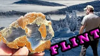 Finding Flint and Chert (Back to the Rock) in a creek and Flint Knapping With It