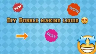 Diy Homemade bubble liquid | Learn Craft With Saksham +Shoutouts