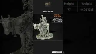 925 Pure Silver God Idol &ndash;(Parshwanath bagwaan, krishna with cow, hanuman, Sai baba)