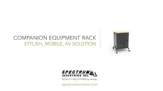 Spectrum Companion Equipment Rack | Mobile 14RU AV Rack