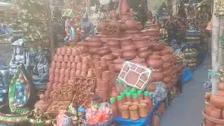 Mitti ke bartan ki shopping 🛍 #shilparamam explore #viral video 