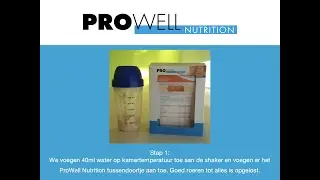 Bereiding ProWell broodje natuur