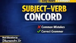Subject&ndash;Verb Agreement Explained in Hindi | English Grammar