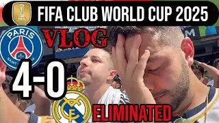 🚨VLOG & STADIUM FAN REACTIONS: PSG DISMANTLE REAL MADRID 4-0 IN THE SEMIFINALS OF CLUB WORLD CUP!