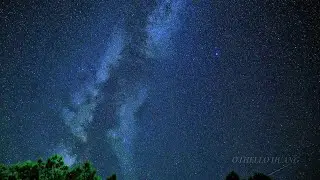 Beautiful Starry sky music listening to relaxing sleep music piano evening listening Two hours