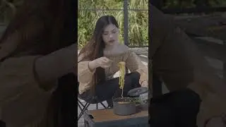 Girl Camping Solo #shorts #camping #solocampingrain #campingalone #camp #solocampinginrain