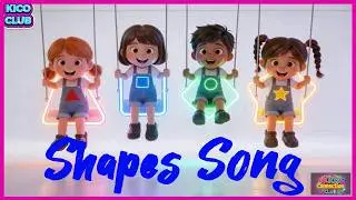 Shapes Song for Kids | Learn Circle, Square & Triangle | KICO CLUB - Kids Connection Club