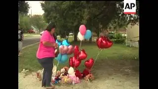 A man who shot his wife and killed his 4 young children in an attack that spilled onto their front l
