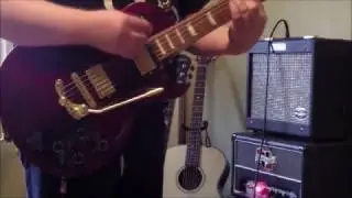 Gibson Les Paul Studio Gold   before and after installing Duesenberg Les Trem II