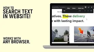 How to Search a Text on Webpage or Website [EASY]