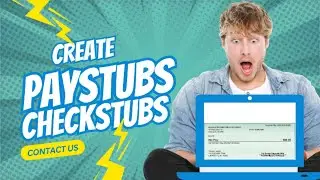 ADP PAYSTUB - CHECKSTUB - PDF EDIT - CREATE PAYSTUB