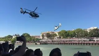 Exhibición operativo ejército Español en el río Guadalquivir, Sevilla 2019