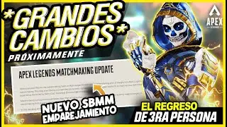 Apex Legends: REGRESARA MODO 3ra PERSONA | CAMBIOS SBMM | SKINS DE CREADORES | PAXROMANO