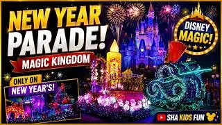 Disney World Special Parade at Magic Kingdom on New Year Night - Sha Kids Fun