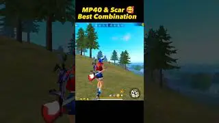 MP40 and Scar Best Combination 🥰😨 New gun skin gameplay #freefire
