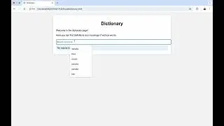 Offline Dictionary or  Translator with HTML CSS and Java Script. Very Simple