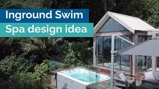 Jacuzzi&reg; PowerPlay J-13&trade; swim spa in-ground (In-ground swim spa design idea)