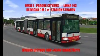 OMSI 2 Prague Citybus | Linka 143 | Irisbus Citybus 18M #6548