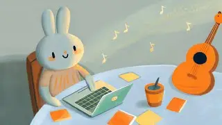 Productive Cute Cafe Vibes 🐰 Lo fi Chillhop for Planning & Studying