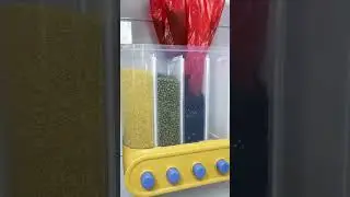 This wall mounted 6 grid cereal dispenser keeps dry food neatly stored while saving  #amazon_usa