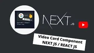 ReactJS Component Clone - YouTube | Video Card Component | 2022