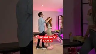 INCREDIBLY LOUD AND SATISFYING BACK CRACK! #asmr #satisfying #osteopath #chiropractic