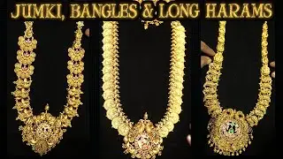Panna Jewellers Exclusive Nakshi jhumka bangles long haram designs with weight #GoldGossips
