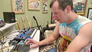 digitakt + aeros + beatbuddy + mininova + guitar jam