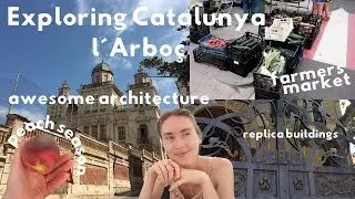 Exploring Catalunya vlog - L'Arboç, farmers market, local produce, arabic architecture #catalunya